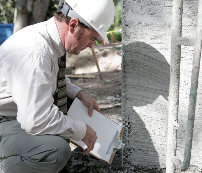inspector evaluating foundation repair in Ohio