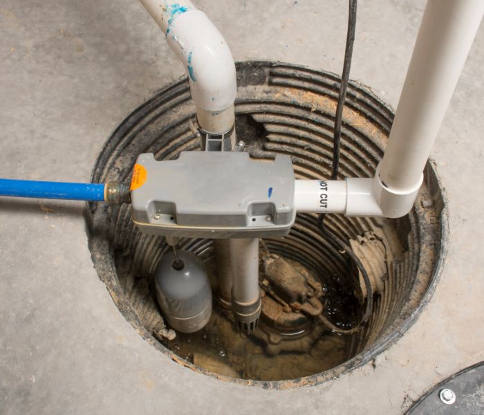 completed sump pump installation in Dayton